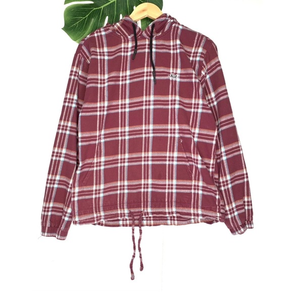 Shirts | Vintage Lost Plaid Hoodie 